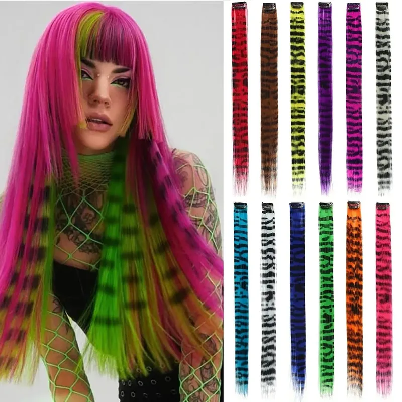 12pcs Colorful synthetic striped printed