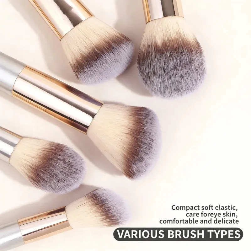 Σετ πινέλου μακιγιάζ 17 τμχ με Powder Puff Soft Foundation Blush Contour Powder & Eyeshadow Brushes Professional Cosmetic Tool — image 4