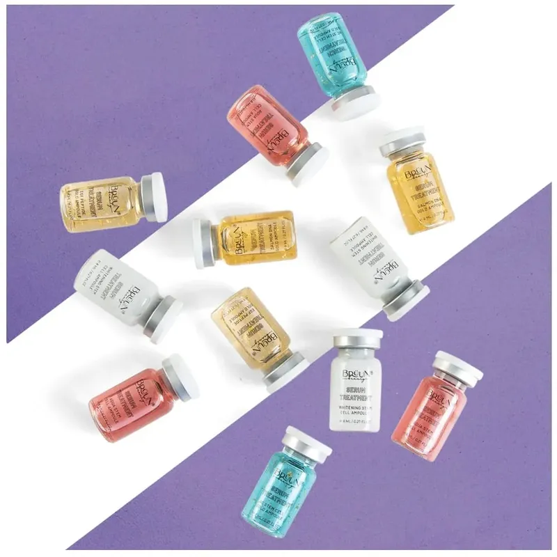 קוריאה Dr.Pen Starter Kit Foundation סלמון DNA פפטיד תאי גזע סרום תמצית לחות טיפוח עור הפנים 8mlX12 בקבוקונים