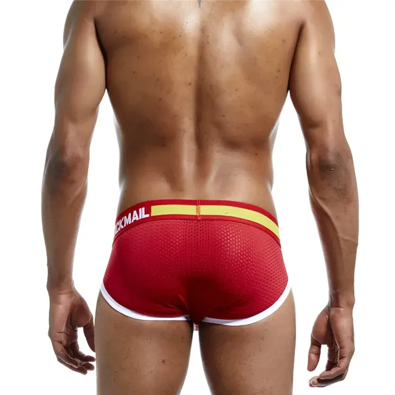 cotton mesh panlalaking damit na panloob fashion low-waist briefs shorts sports casual boxer trunks