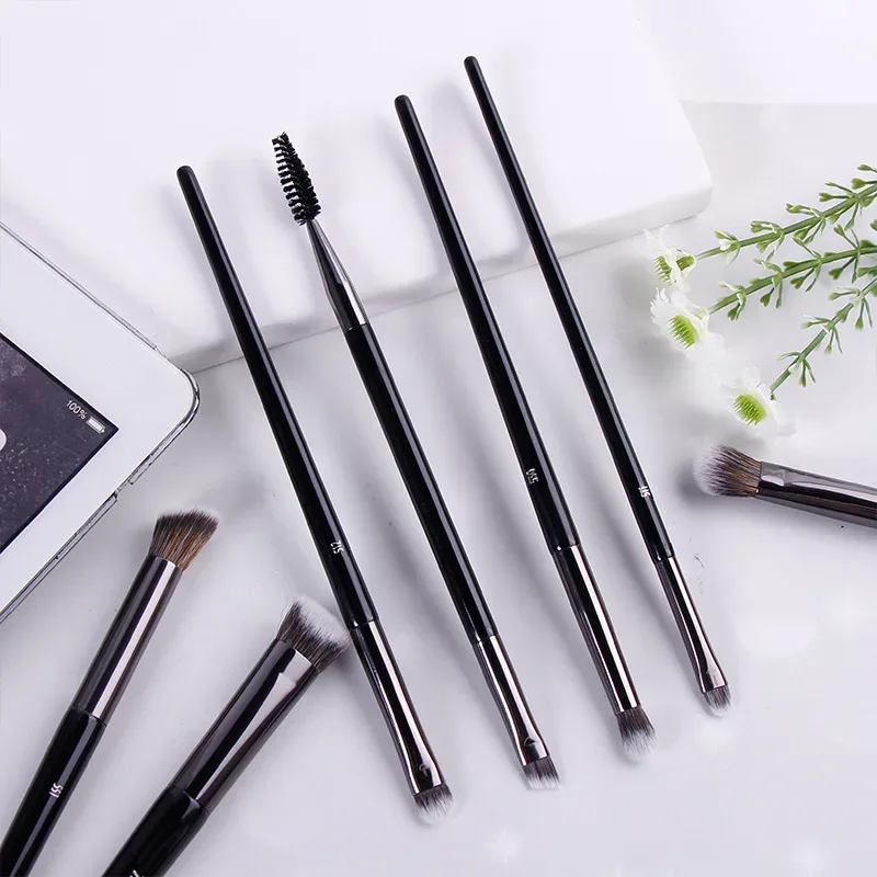 1pc Pro pinceaux de maquillage fond de teint poudre ventilateur maquillage brosse Contour 3D pointillé fard à paupières correcteur angle sourcils ombre outils