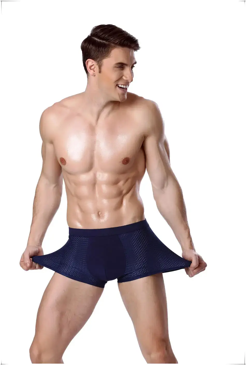 8 pçs/lote roupa interior boxer shorts masculinos malha verão homem sexy quente bolsa calcinha tamanhos grandes 5xl 6xl 7xl 8xl troncos — image 4