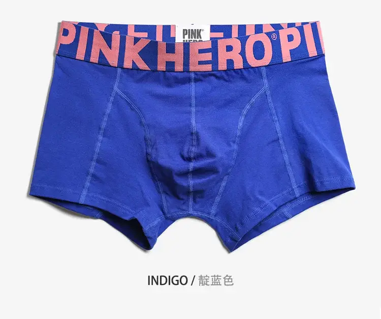 4 pçs pinkhero moda cuecas para homem, elegante confortável e macio deslizamento homme, cuecas boxer de algodão, calzoncillos hombre — image 9