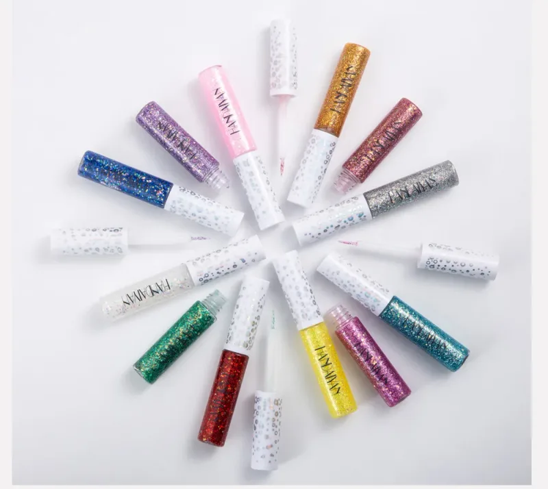 Νέα 12 χρώματα Diamond Glitter Liquid Eyeliner Ανθεκτικό Αδιάβροχο Μακιγιάζ Shimmer And Shine Eye Pencil Makeup Beauty Tools — image 5
