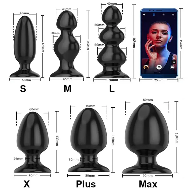 Hatalmas anális dugó Buttplug Bdsm Intim szexjátékok nőknek Férfi Felnőtt játékok Big Butt Plug Műpénisz Anális tágító Hüvelygolyók boltja — image 2