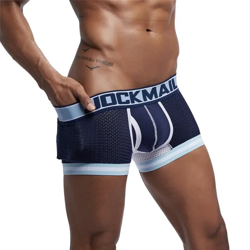 cotton mesh panlalaking damit na panloob fashion low-waist briefs shorts sports casual boxer trunks