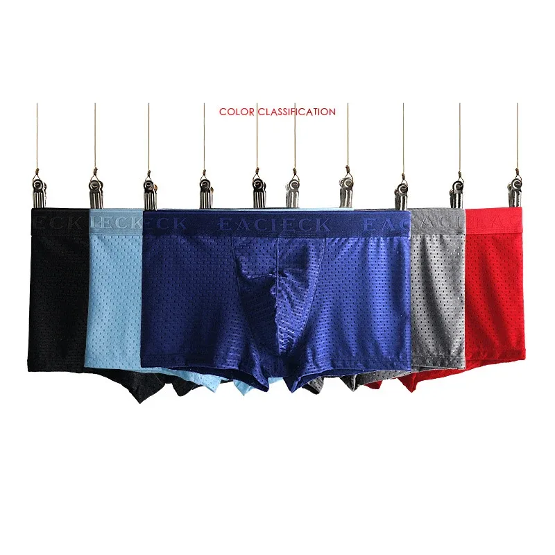 Märke Silk Hollow New Herr Boxers Underkläder Herr Boxer Ropa Interio Man Penis Cueca Masculina Storlek M-3XL E248 — image 9