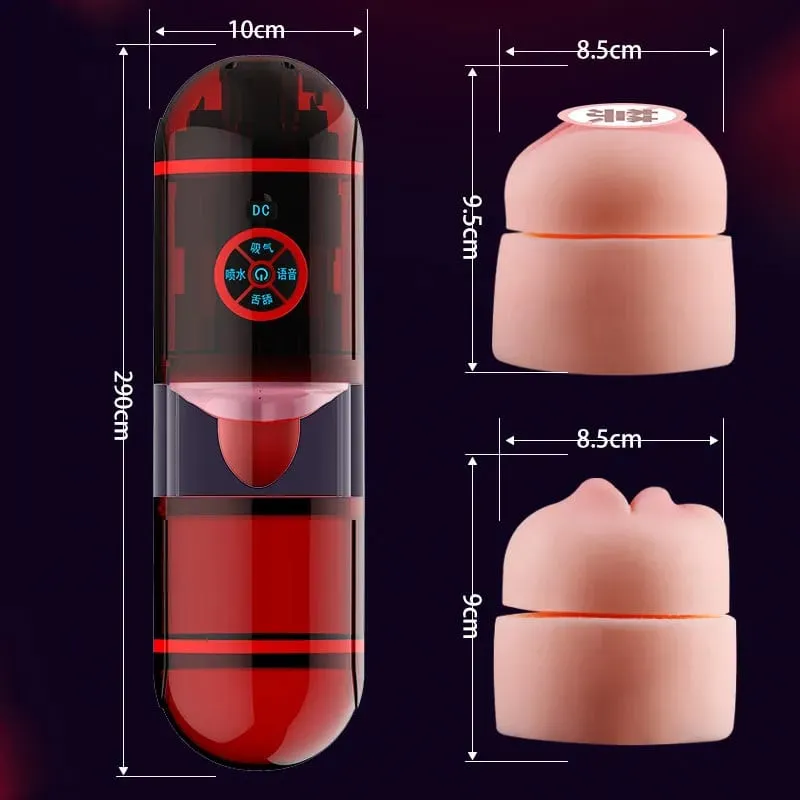 6 nyelv Hang szopás/vagina Férfi Maszturbátor Kupa Nyelv Automatikus Nyalás Pénisz Zseb Punci Mély Torok Orális Szex Férfi Játékok — image 3