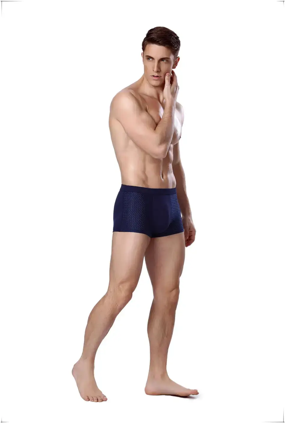 8 pçs/lote roupa interior boxer shorts masculinos malha verão homem sexy quente bolsa calcinha tamanhos grandes 5xl 6xl 7xl 8xl troncos — image 5