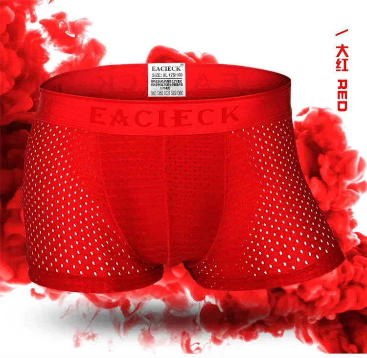 Märke Silk Hollow New Herr Boxers Underkläder Herr Boxer Ropa Interio Man Penis Cueca Masculina Storlek M-3XL E248 — image 12