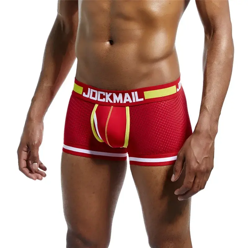 cotton mesh panlalaking damit na panloob fashion low-waist briefs shorts sports casual boxer trunks
