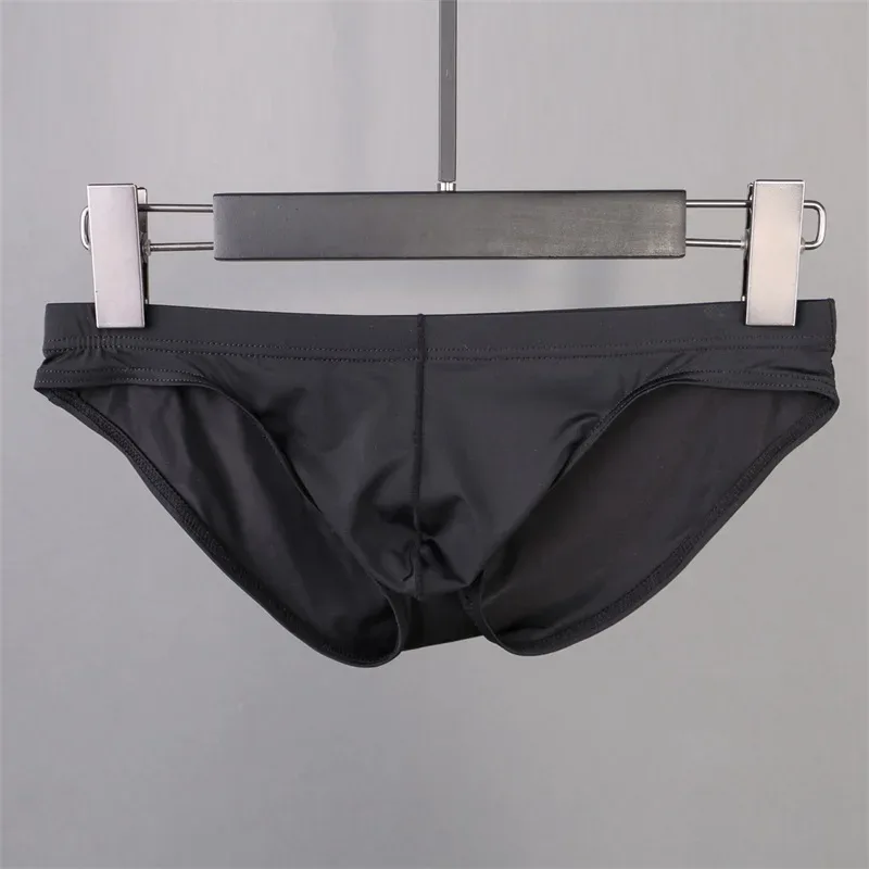 Panti ng Ice Silk ng Panlalaki Sexy na Kasuotang Panloob na Panlalaking Briefs Ultra Manipis na Translucent na Supot ng Penis Low Waist Underpants Lingerie — image 15