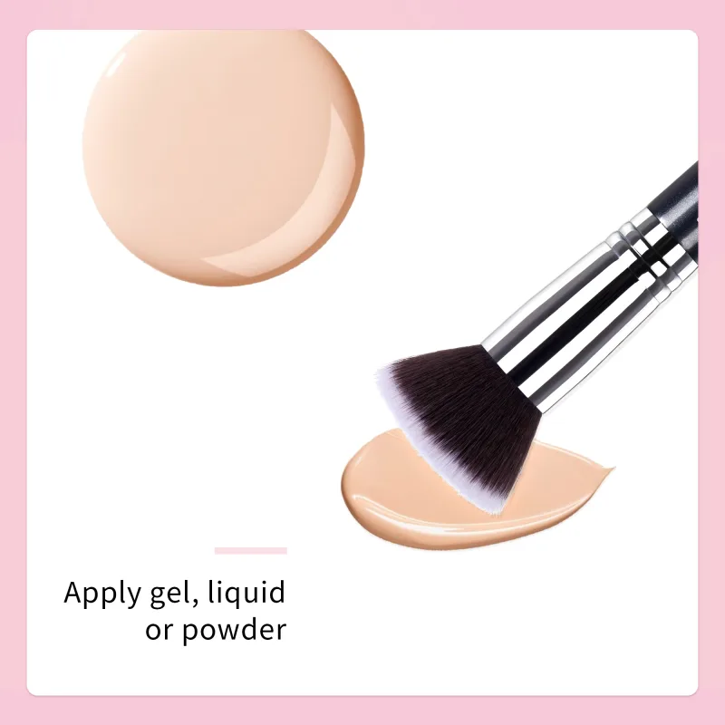 Jessup Foundation Brushes מברשת איפור פנים אבקת קונסילר סומק סימון סומק פלאף עגול שטוח לקרם נוזלי — image 2