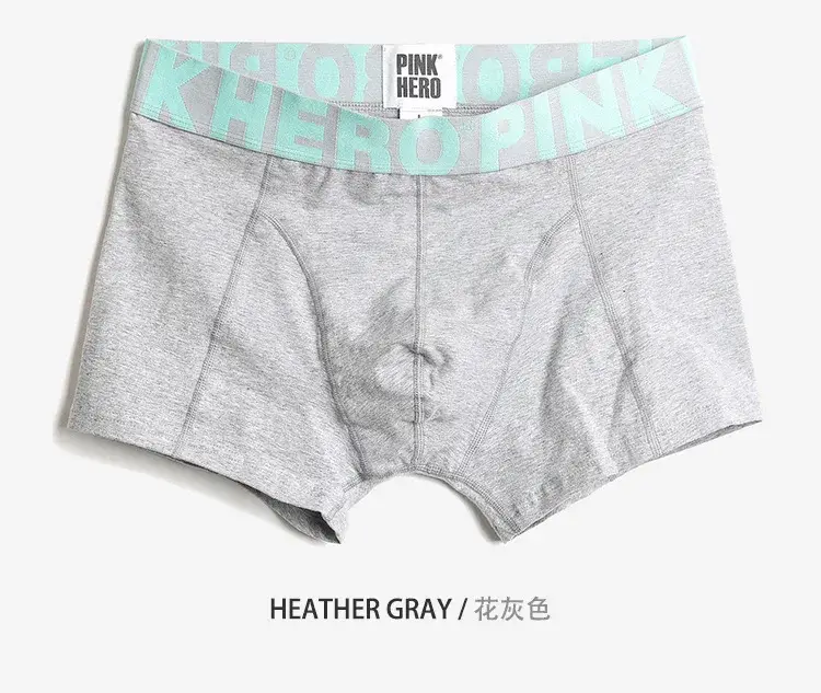 4 pçs pinkhero moda cuecas para homem, elegante confortável e macio deslizamento homme, cuecas boxer de algodão, calzoncillos hombre — image 6
