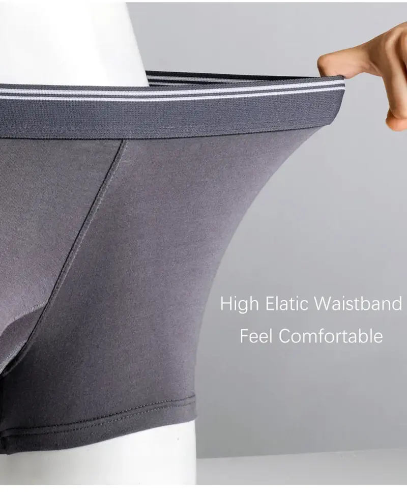 Plus Size Herr Sexig Separat Penis Pocket Boxershorts Andas Herr Underkläder Trosor Modal Herr Elephant Nose Kalsonger 3256802927192475 — image 9