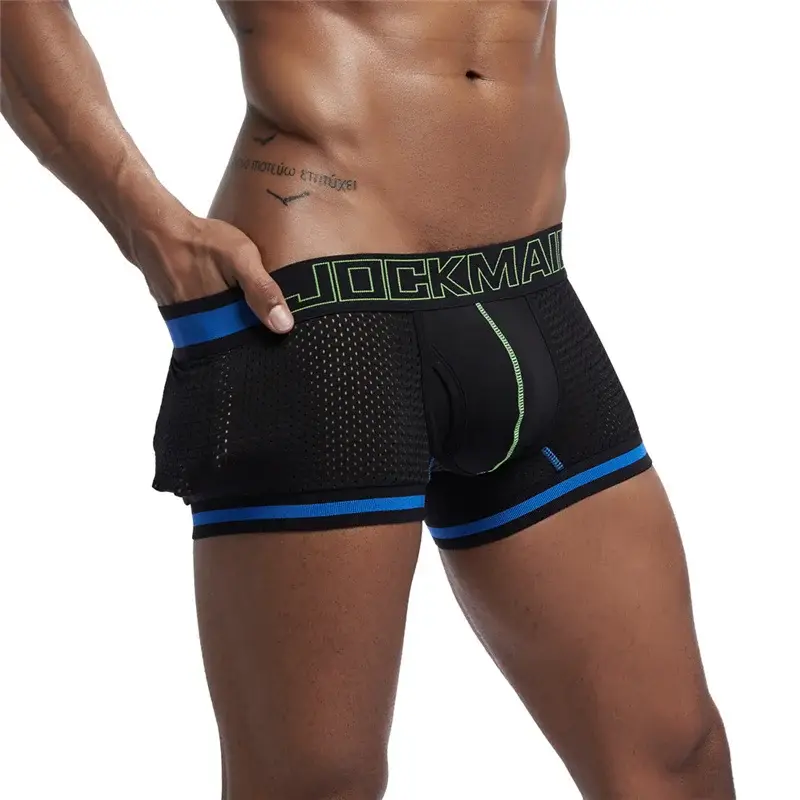 cotton mesh panlalaking damit na panloob fashion low-waist briefs shorts sports casual boxer trunks