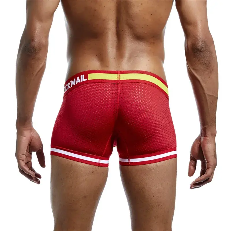 cotton mesh panlalaking damit na panloob fashion low-waist briefs shorts sports casual boxer trunks