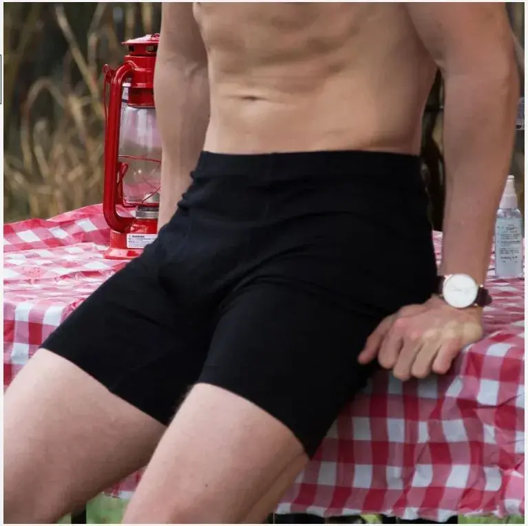 Herr Merinoull Long Drop Boxershorts 100 % Merinoull Herr Underkläder Baslager 240G Herr Sportkalsonger Fitness Andas — image 8
