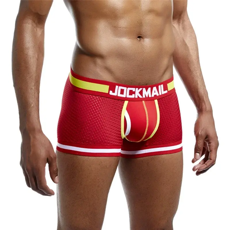 cotton mesh panlalaking damit na panloob fashion low-waist briefs shorts sports casual boxer trunks