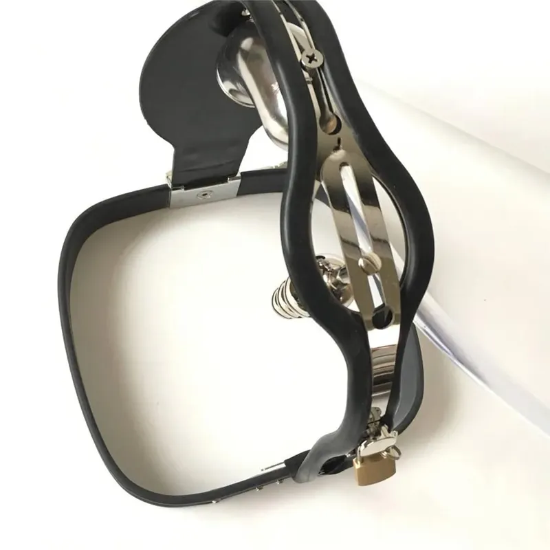 Adjustable Male Chastity Belt Cock Cage Penis Rings Removable Anal Beads Butt Plug Adult Sex Toys for Men BDSM Bondage Equipment — image 5