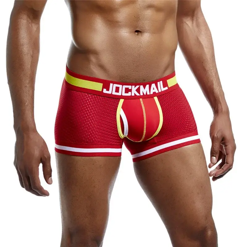 cotton mesh panlalaking damit na panloob fashion low-waist briefs shorts sports casual boxer trunks
