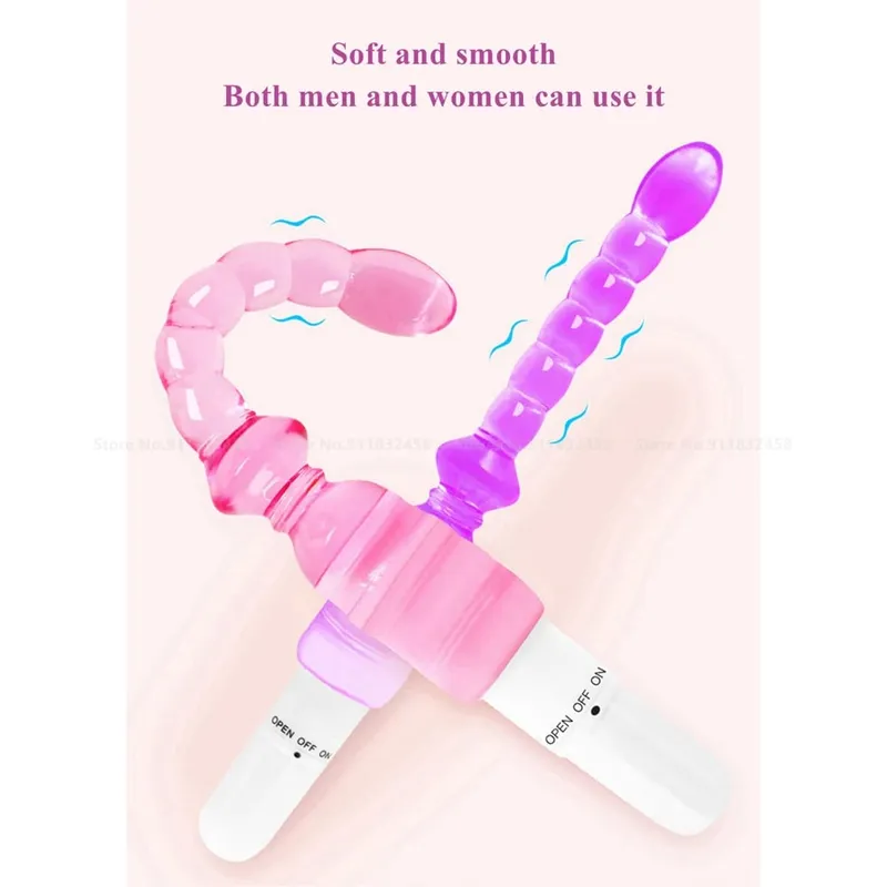 Anus Backyard Beads Anal Balls Long Anal Plug With Vibrating Prostata Massage Butt Plug Sex Toys for Women Men Adults Products — image 3