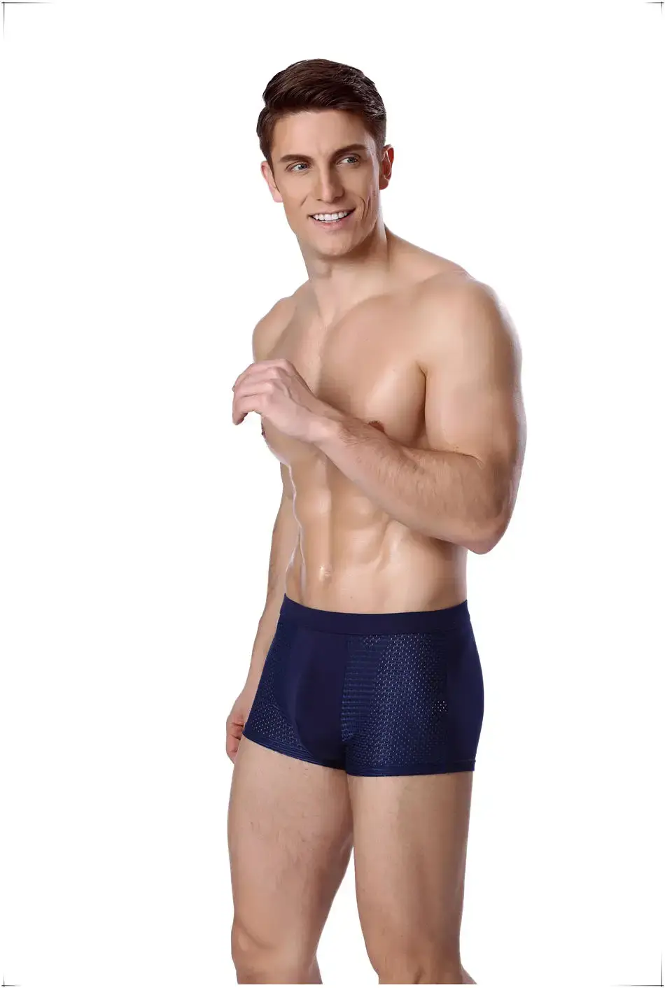 8 pçs/lote roupa interior boxer shorts masculinos malha verão homem sexy quente bolsa calcinha tamanhos grandes 5xl 6xl 7xl 8xl troncos — image 6