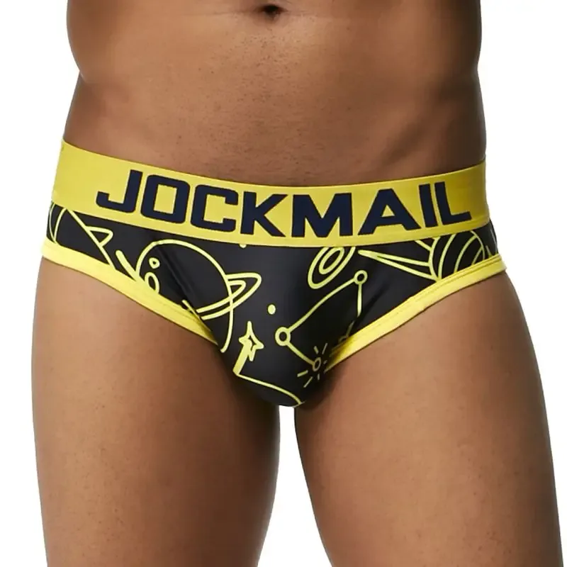 Mapaglarong masaya Sexy Men Underwear Print Underpants Ice silk Briefs Cueca Gay Male Panties Slip 21 Pattern design Shorts — image 22