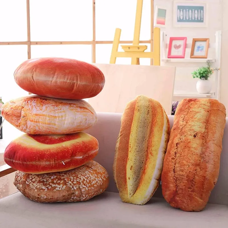 קטיפה קרם לחם סופגנייה ממולא כרית צעצוע כרית רכה קישוט מסעדה מתנת יום הולדת מתנת יום הולדת