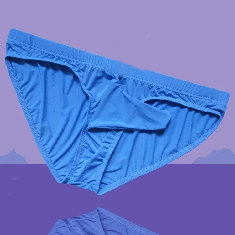 Fri frakt Sexig mysig is silkeslen bikini för män med penisärm Bekväma herrunderkläder mysiga strumpor — image 9