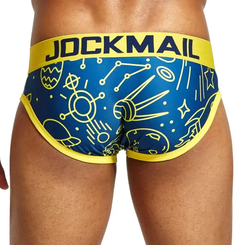 Mapaglarong masaya Sexy Men Underwear Print Underpants Ice silk Briefs Cueca Gay Male Panties Slip 21 Pattern design Shorts — image 25