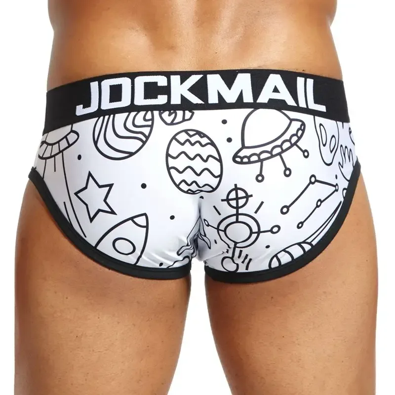 Mapaglarong masaya Sexy Men Underwear Print Underpants Ice silk Briefs Cueca Gay Male Panties Slip 21 Pattern design Shorts — image 21