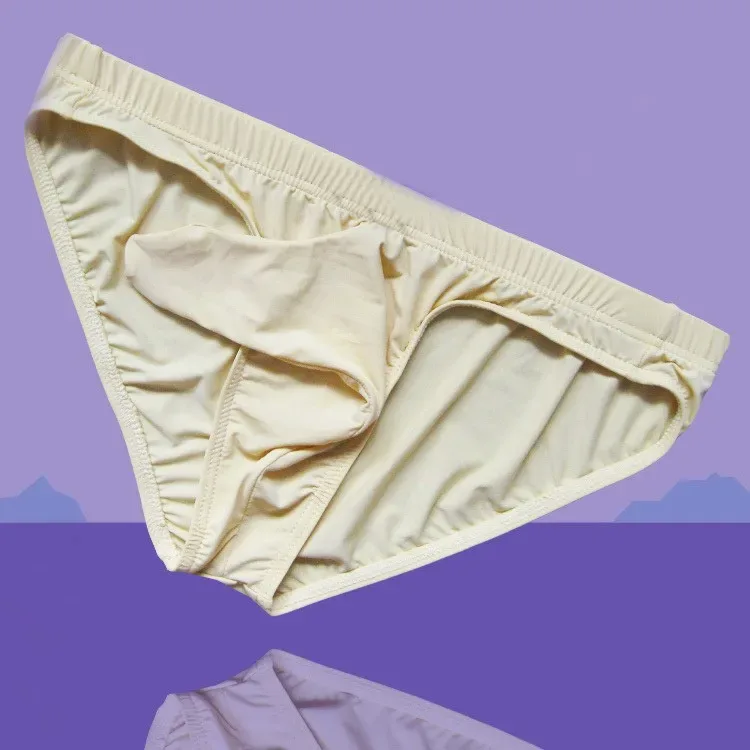 Fri frakt Sexig mysig is silkeslen bikini för män med penisärm Bekväma herrunderkläder mysiga strumpor — image 7
