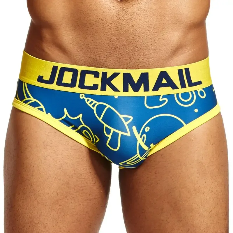 Mapaglarong masaya Sexy Men Underwear Print Underpants Ice silk Briefs Cueca Gay Male Panties Slip 21 Pattern design Shorts — image 24
