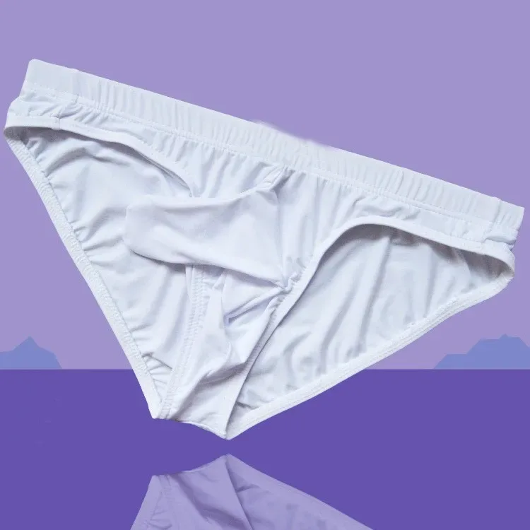 Fri frakt Sexig mysig is silkeslen bikini för män med penisärm Bekväma herrunderkläder mysiga strumpor — image 8