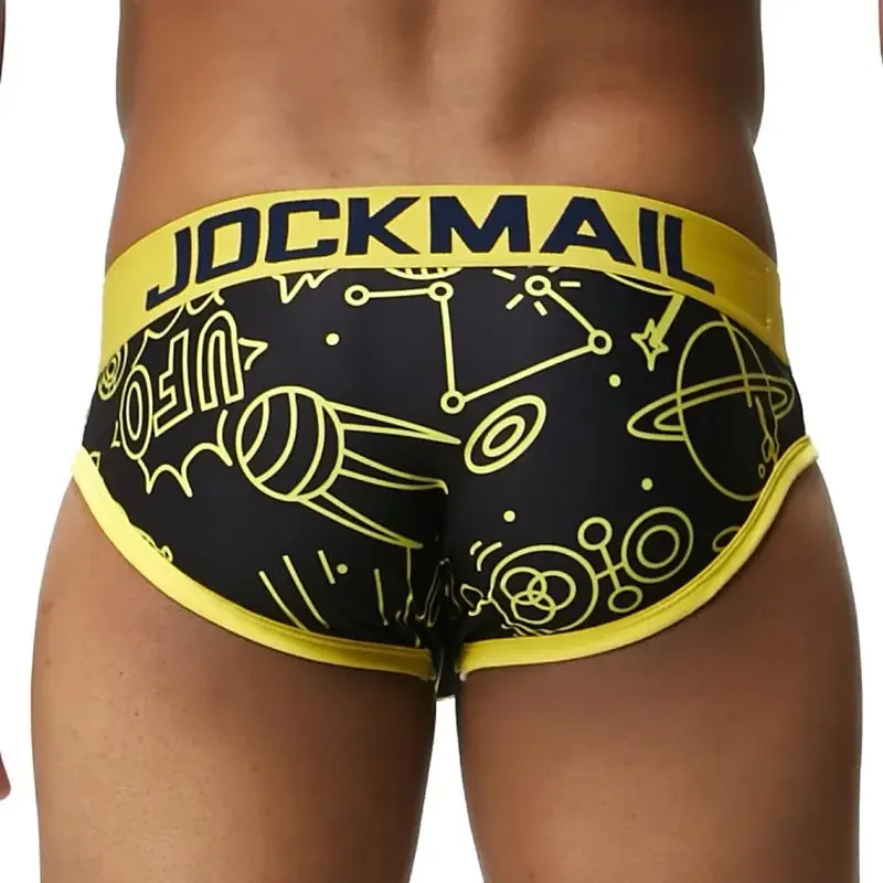 Mapaglarong masaya Sexy Men Underwear Print Underpants Ice silk Briefs Cueca Gay Male Panties Slip 21 Pattern design Shorts — image 23