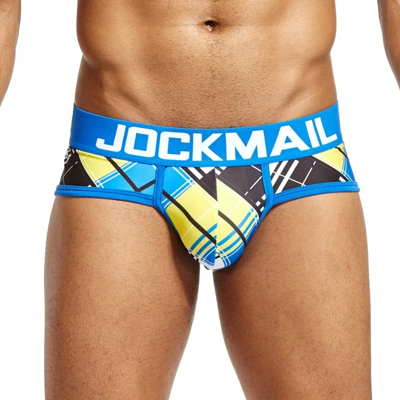 Mapaglarong masaya Sexy Men Underwear Print Underpants Ice silk Briefs Cueca Gay Male Panties Slip 21 Pattern design Shorts — image 14
