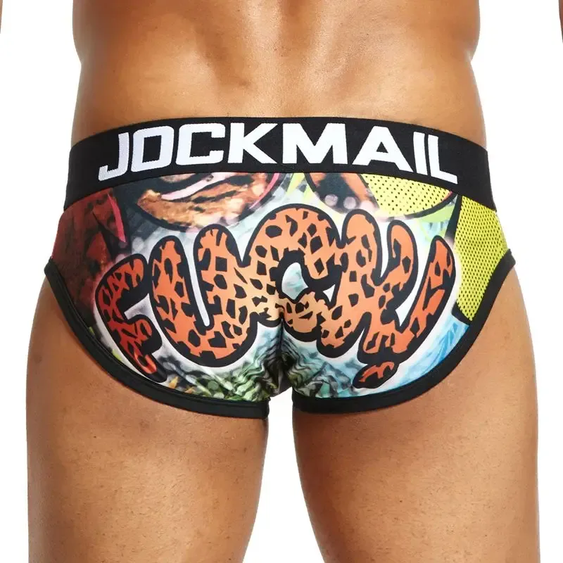 Mapaglarong masaya Sexy Men Underwear Print Underpants Ice silk Briefs Cueca Gay Male Panties Slip 21 Pattern design Shorts — image 19