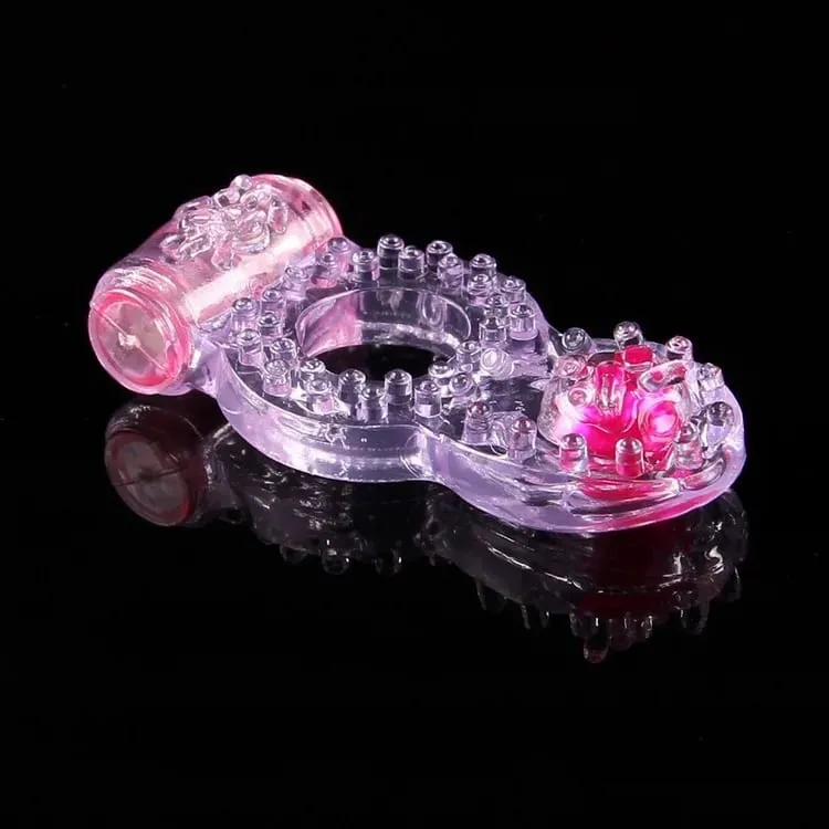 Triple Couples Dual Pleasure késleltetés Gyűrű Vibráló Ring csikló stimulátor hosszabb erekció intenzív magömlés Szexjátékok férfiaknak — image 5