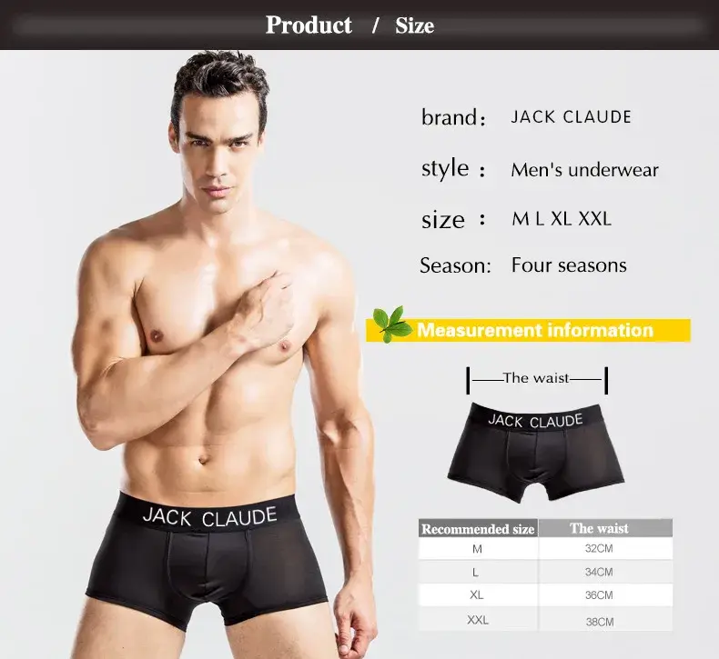 Herr Underkläder Herr Boxer Herr Sexiga kalsonger För Herr Trosor Cuecas Mjuka kalsonger Cueca Boxer Herr bokserki Calzoncillos Nyhet — image 1
