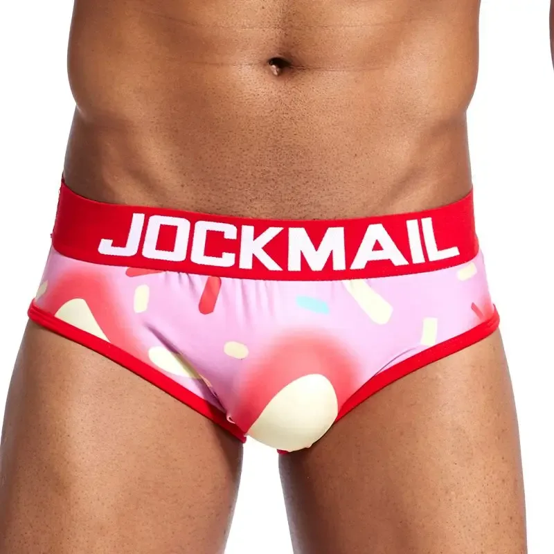 Mapaglarong masaya Sexy Men Underwear Print Underpants Ice silk Briefs Cueca Gay Male Panties Slip 21 Pattern design Shorts — image 28