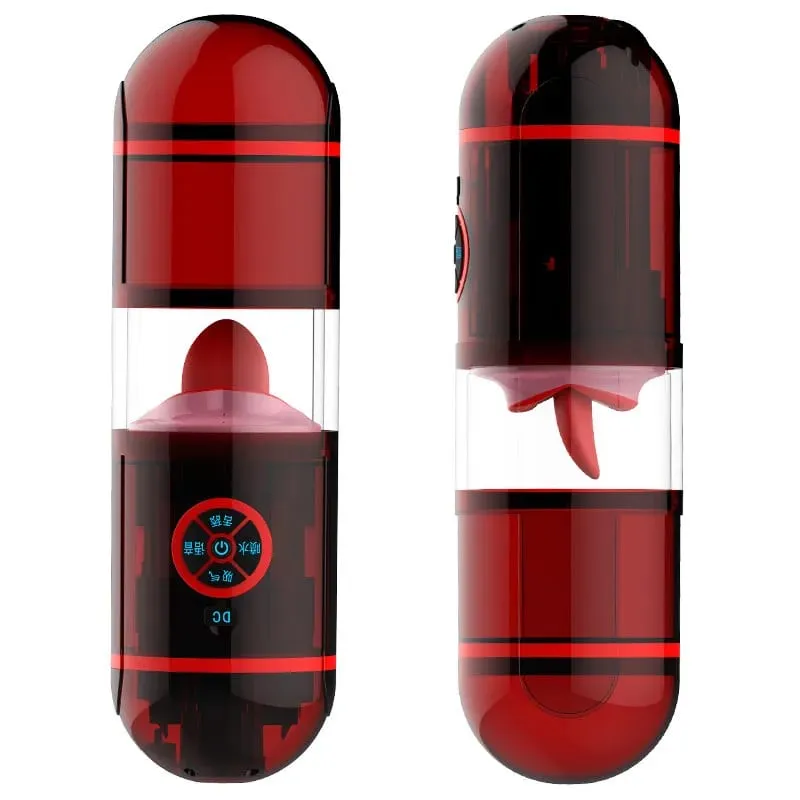 6 nyelv Hang szopás/vagina Férfi Maszturbátor Kupa Nyelv Automatikus Nyalás Pénisz Zseb Punci Mély Torok Orális Szex Férfi Játékok — image 6