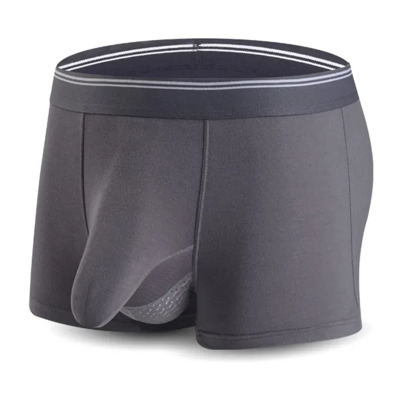 Plus Size Herr Sexig Separat Penis Pocket Boxershorts Andas Herr Underkläder Trosor Modal Herr Elephant Nose Kalsonger 3256802927192475