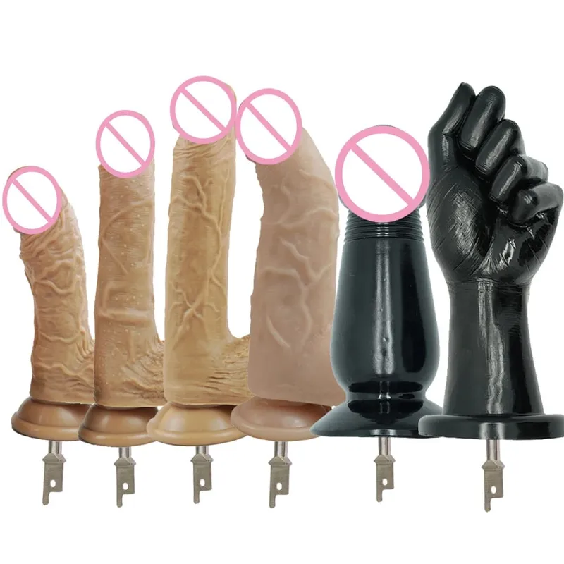 Kard szúrófűrész dugattyús fűrész nagy szilikon vibrátoros fűrész 3XLR VAC-U-LOCK adapter tartozékok Sex Machine — image 2