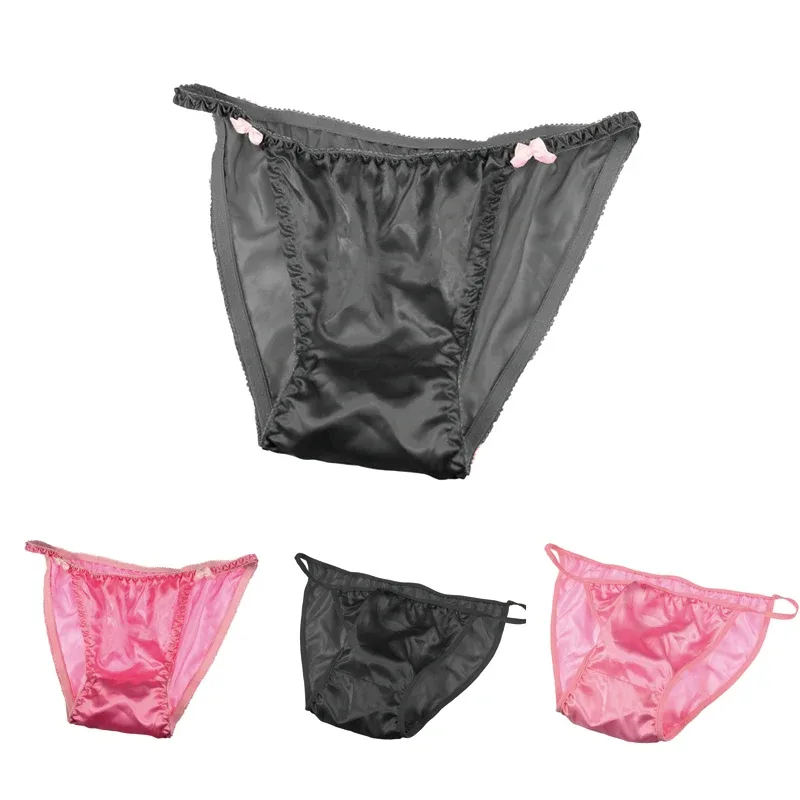 Hot Sexy Low-Waist Men Smooth Nylon Underpants Panties Briefs Underwear 1090 — image 5