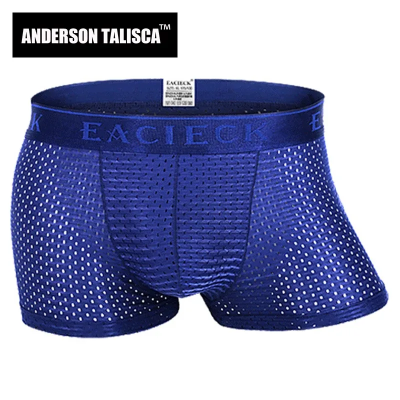 Märke Silk Hollow New Herr Boxers Underkläder Herr Boxer Ropa Interio Man Penis Cueca Masculina Storlek M-3XL E248 — image 1