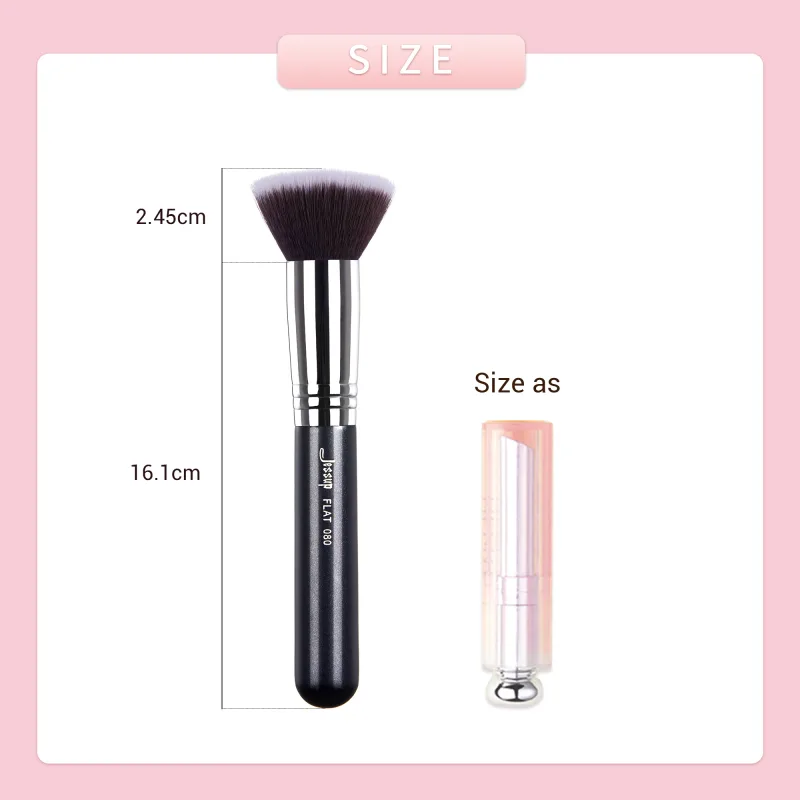 Jessup Foundation Brushes מברשת איפור פנים אבקת קונסילר סומק סימון סומק פלאף עגול שטוח לקרם נוזלי — image 6