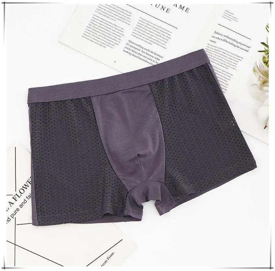 8 pçs/lote roupa interior boxer shorts masculinos malha verão homem sexy quente bolsa calcinha tamanhos grandes 5xl 6xl 7xl 8xl troncos — image 12