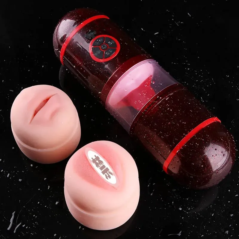 6 nyelv Hang szopás/vagina Férfi Maszturbátor Kupa Nyelv Automatikus Nyalás Pénisz Zseb Punci Mély Torok Orális Szex Férfi Játékok — image 4