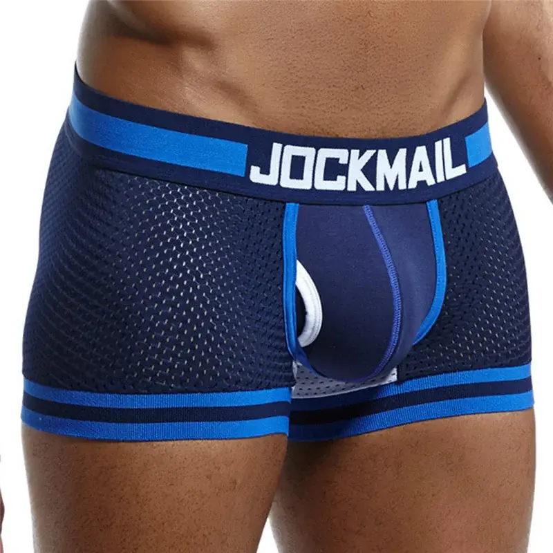cotton mesh panlalaking damit na panloob fashion low-waist briefs shorts sports casual boxer trunks